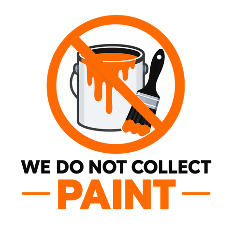We do not collect paint, solvents, oils or chemicals